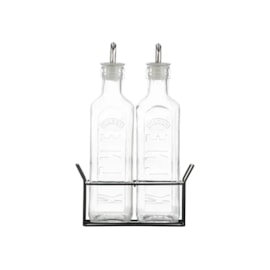 Kilner 2 Oil Bottles & Metal Rack 0.6lt (0025.028)