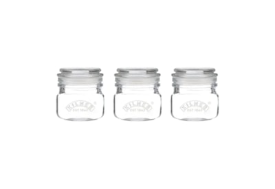 Kilner Square Push Top Jars Set Of 3 250ml Kilner Square Push Top Jars Set Of 3 250ml