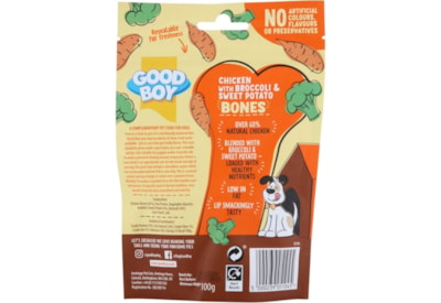 Good Boy Superlicious Chicken Broccoli & Sweet Potato Bones 100g (05104)