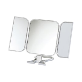 Upper Canada Folding Travel Mirror Silver 23cm Upper Canada Folding Travel Mirror Silver 23cm