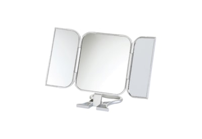 Upper Canada Folding Travel Mirror Silver 23cm Upper Canada Folding Travel Mirror Silver 23cm