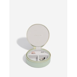 Stackers Travel Jewellery Box Round Sage Green Stackers Travel Jewellery Box Round Sage Green