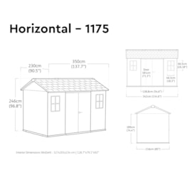 Keter Newton 2.0 Shed Grey 1175 Keter Newton 2.0 Shed Grey 1175