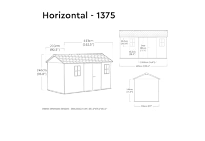 Keter Newton 2.0 Shed Grey 1375