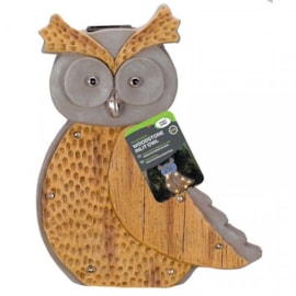 Smart Garden Wood Stone In-lit Owl Figurine Smart Garden Wood Stone In-lit Owl Figurine