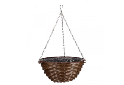 Smart Garden Hazel Hanging Basket Faux Rattan 14" (6020169)