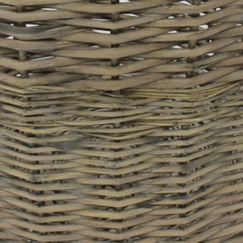 Jvl Chunky Willow Log Basket - Grey Jvl Chunky Willow Log Basket - Grey