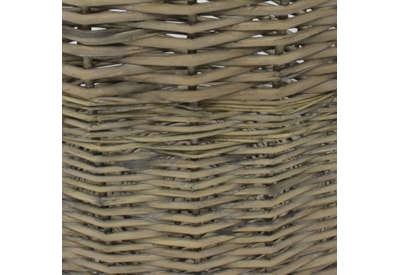 Jvl Chunky Willow Log Basket - Grey Jvl Chunky Willow Log Basket - Grey