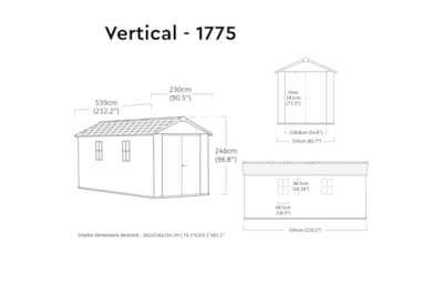 Keter Newton 2.0 Shed Grey 1775 Keter Newton 2.0 Shed Grey 1775