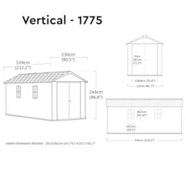 Keter Newton 2.0 Shed Grey 1775