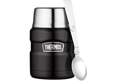 Thermos King Food Flask Matt Black 470ml Thermos King Food Flask Matt Black 470ml