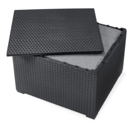 Keter Emma 4 Seater Lounge Set With Storage Table - Graphite Keter Emma 4 Seater Lounge Set With Storage Table - Graphite