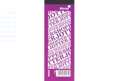 Silvine Shopper Jotter 100 Lines Pages Assorted Colours Silvine Shopper Jotter 100 Lines Pages Assorted Colours