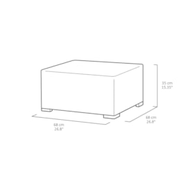 Keter California 3 Seater Chaise Longue Mini - Graphite Keter California 3 Seater Chaise Longue Mini - Graphite