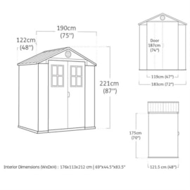 Keter Henley Shed 6 x 4ft