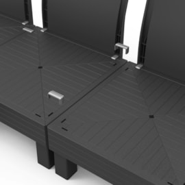 Keter Elements 4 Seater Modular Lounge Set - Graphite Keter Elements 4 Seater Modular Lounge Set - Graphite