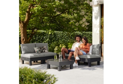 Keter Elements 4 Seater Modular Lounge Set - Graphite Keter Elements 4 Seater Modular Lounge Set - Graphite