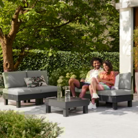Keter Elements 4 Seater Modular Lounge Set - Graphite