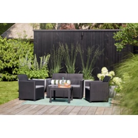 Keter Marie 4 Seater Lounge Set - Graphite Keter Marie 4 Seater Lounge Set - Graphite