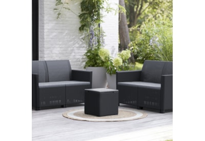 Keter Marie 4 Seater Double Lounge Set - Graphite