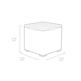 Keter Marie 4 Seater Double Lounge Set - Graphite