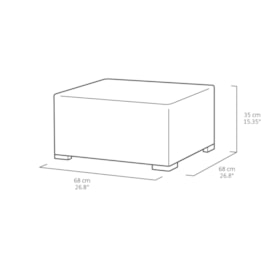 Keter California 5 Seater Lounge Set Plus Footstool - Graphite Keter California 5 Seater Lounge Set Plus Footstool - Graphite