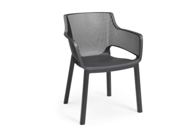 Keter Julie Table And Elisa Chairs - Graphite Keter Julie Table And Elisa Chairs - Graphite