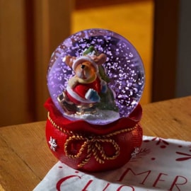 Three Kings Inlit Snow Sphere 6cm Three Kings Inlit Snow Sphere 6cm