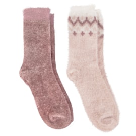 Totes Isotoner Fairisle & Chenille Supersoft Bed Socks Totes Isotoner Fairisle & Chenille Supersoft Bed Socks