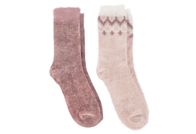 Totes Isotoner Fairisle & Chenille Supersoft Bed Socks Totes Isotoner Fairisle & Chenille Supersoft Bed Socks