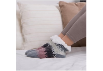 Totes Isotoner Chop Chenille Knitted Slipper Sox Multi (3568HMUL)