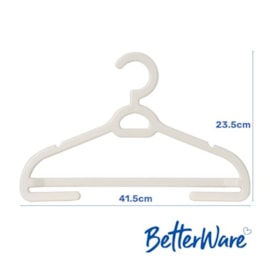 Betterwear Set Of 4 Coat Hangers Adult Cream