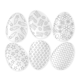 Easter Colour In Eggs 6Pc Easter Colour In Eggs 6Pc