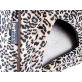 Petface Leopard Print Igloo Cat Bed Petface Leopard Print Igloo Cat Bed
