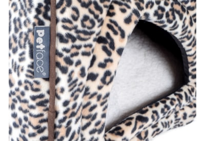 Petface Leopard Print Igloo Cat Bed Petface Leopard Print Igloo Cat Bed
