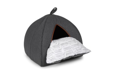 Petface Grey Felt Igloo Cat Bed Petface Grey Felt Igloo Cat Bed