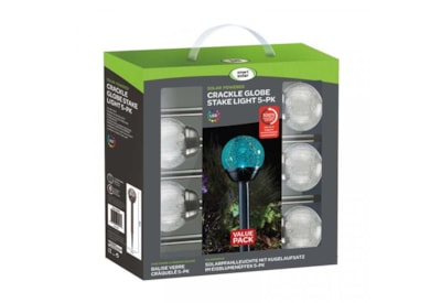 Smart Garden Crackle Globe Stake Light 5 Pack (1001031)