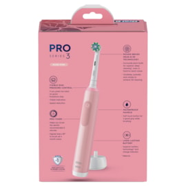 Oral B Pro3500 Rechargeable Tootbrush With Travel Case - Pink Oral B Pro3500 Rechargeable Tootbrush With Travel Case - Pink