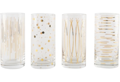 Mksa Cheers Met Gold Hiballs 16oz Mksa Cheers Met Gold Hiballs 16oz