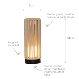 Tubetto Latte 34Cm Table Lamp