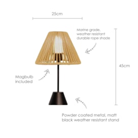 Elba Latte Table Lamp
