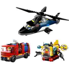Lego® City Helicopter Firetruck & Submarine Remix Lego® City Helicopter Firetruck & Submarine Remix