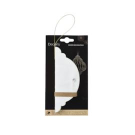 Tree Decoration Paper Onion White Champagne Painted Edge Fsc 100% 15Cm Tree Decoration Paper Onion White Champagne Painted Edge Fsc 100% 15Cm