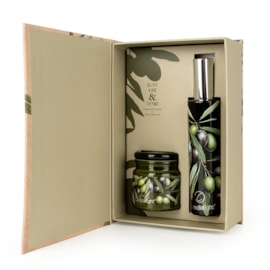 Room Spray & Candle Jar Gift Set Olive Vine & Thyme Room Spray & Candle Jar Gift Set Olive Vine & Thyme