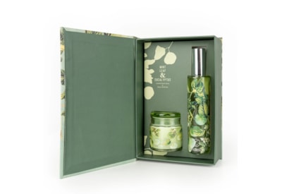 Room Spray & Candle Jar Gift Set Mint Leaf & Eucalyptus Room Spray & Candle Jar Gift Set Mint Leaf & Eucalyptus