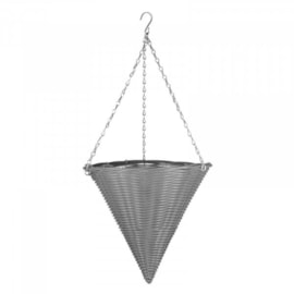 Smart Garden Slate Faux Rattan Hanging Cone 14" (6020070)