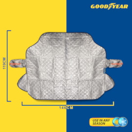 Goodyear Quilted Magnetic Windscreen Cover Goodyear Quilted Magnetic Windscreen Cover