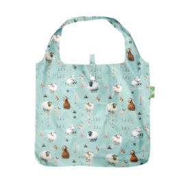 Eco Chic Green Whimsy Sheep Shopper