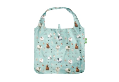 Eco Chic Green Whimsy Sheep Shopper