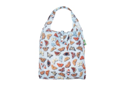 Eco Chic Blue Wild Butterflies Shopper